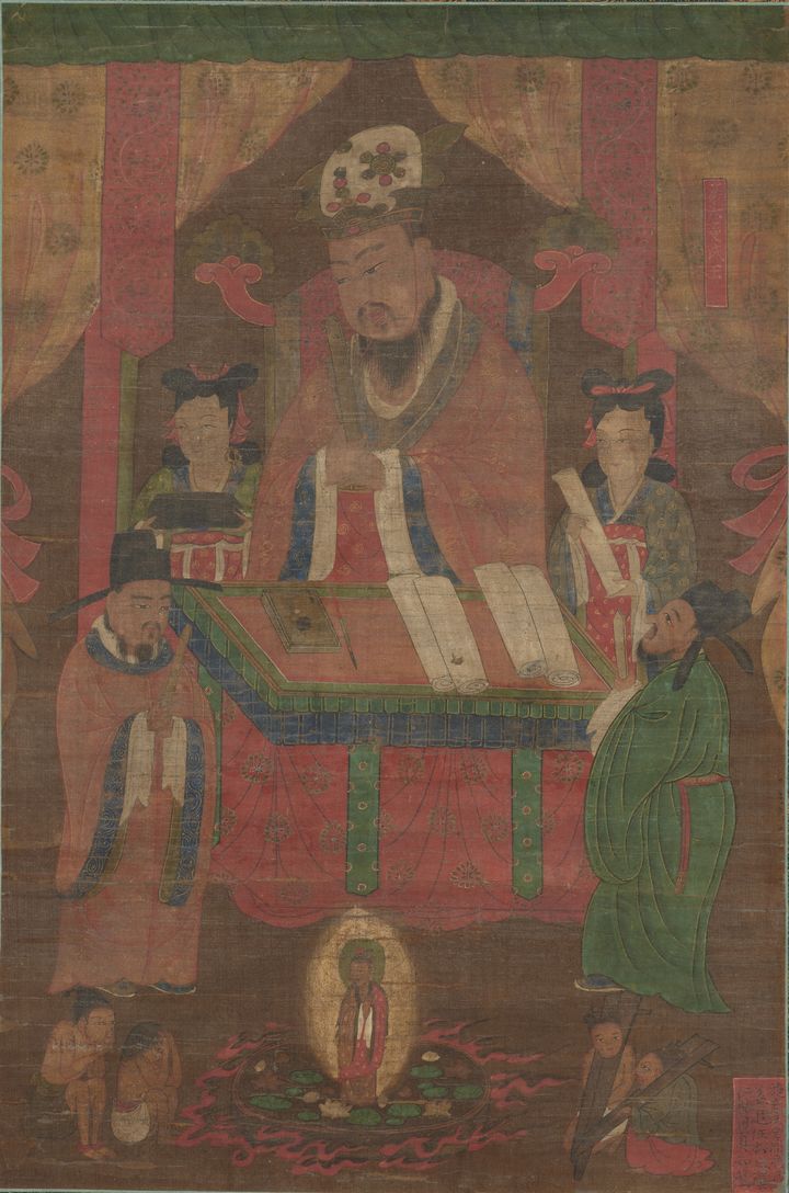 [서울=뉴시스] 시왕도 중 제5 변성왕 (사진=국립중앙박물관 제공) 2025.07.31. photo@newsis.com *재판매 및 DB 금지