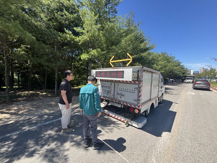 [거창=뉴시스] 거창군 GPR 지반탐사로 지하 공동(空洞) 잡아낸다 (사진=거창군 제공) 2025. 07. 31. photo@newsis.com *재판매 및 DB 금지