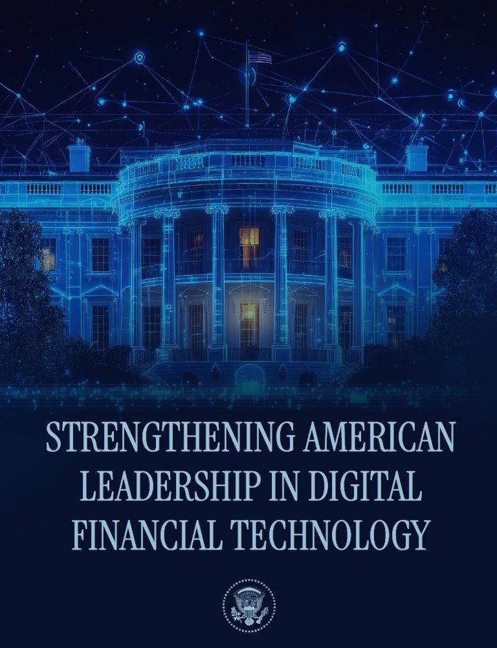 미국 백악관이 30일(현지시간) 발표한 가상자산 정책 보고서 '디지털 금융기술 미국 리더십 강화(STRENGTHENING AMERICAN LEADERSHIP IN DIGITAL FINANCIAL TECHNOLOGY)'. (사진=백악관 홈페이지 캡처) 2025.07.31 *재판매 및 DB 금지