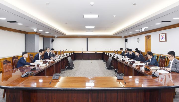 [서울=뉴시스] 이형일 기획재정부 차관이 31일 오전 서울 중구 은행회관에서 '거시경제금융회의'를 주재하고 있다. (사진=기획재정부 제공) 2025.07.31. photo@newsis.com *재판매 및 DB 금지