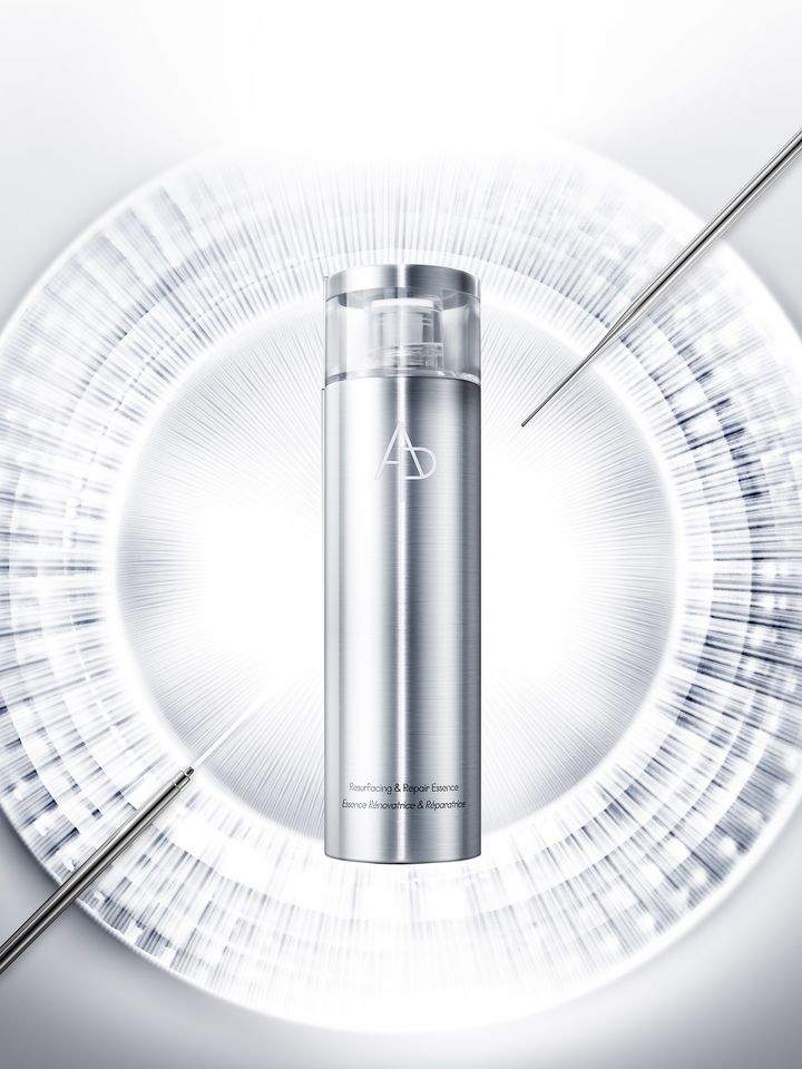 [서울=뉴시스] 아모레퍼시픽의 에이피 뷰티(AP BEAUTY)는 대표 라인인 'M.D라인'의 신제품으로 '리서페이싱 앤 리페어 에센스'를 선보였다.(사진=아모레퍼시픽 제공) *재판매 및 DB 금지