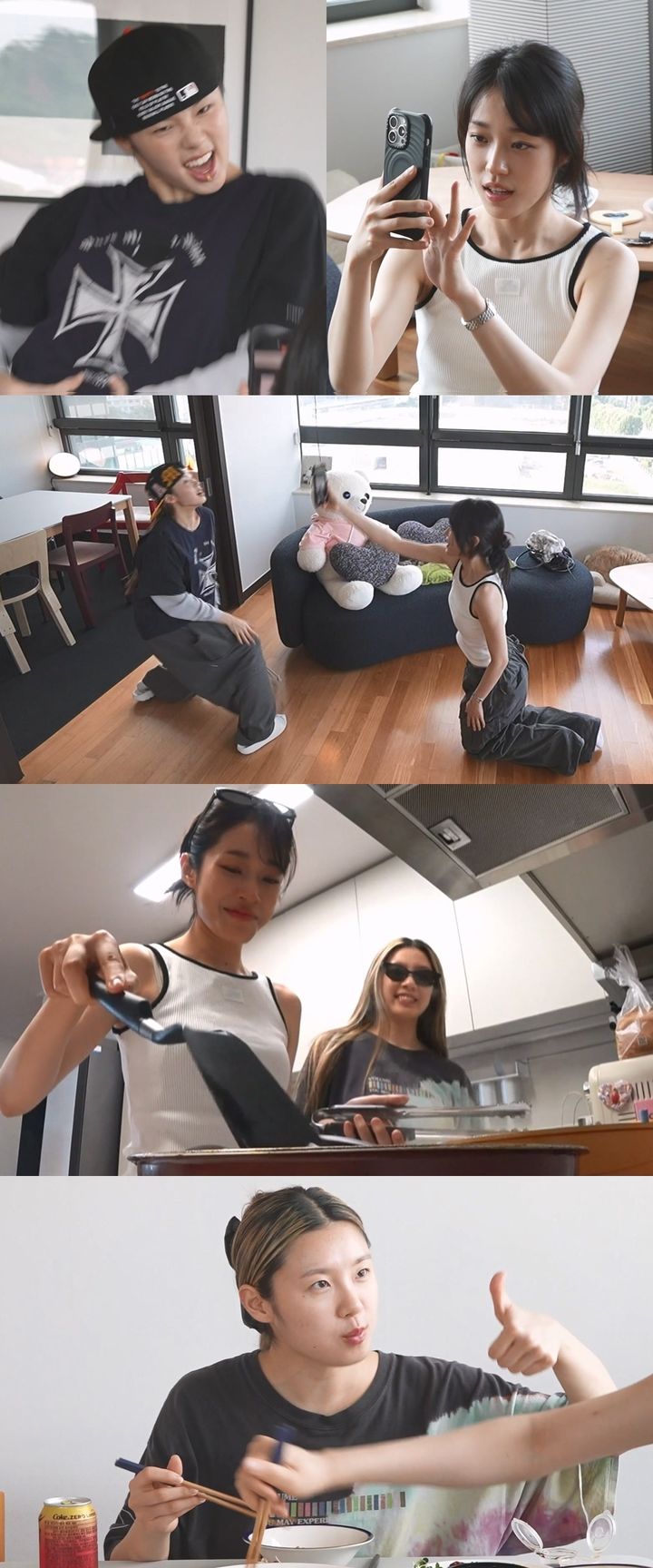 [서울=뉴시스] 댄서 리정이 배우 노윤서와 집 비밀번호를 공유하고 챌린지를 함께한다.  (사진=MBC '나 혼자 산다' 제공) 2025.08.01. photo@newsis.com *재판매 및 DB 금지