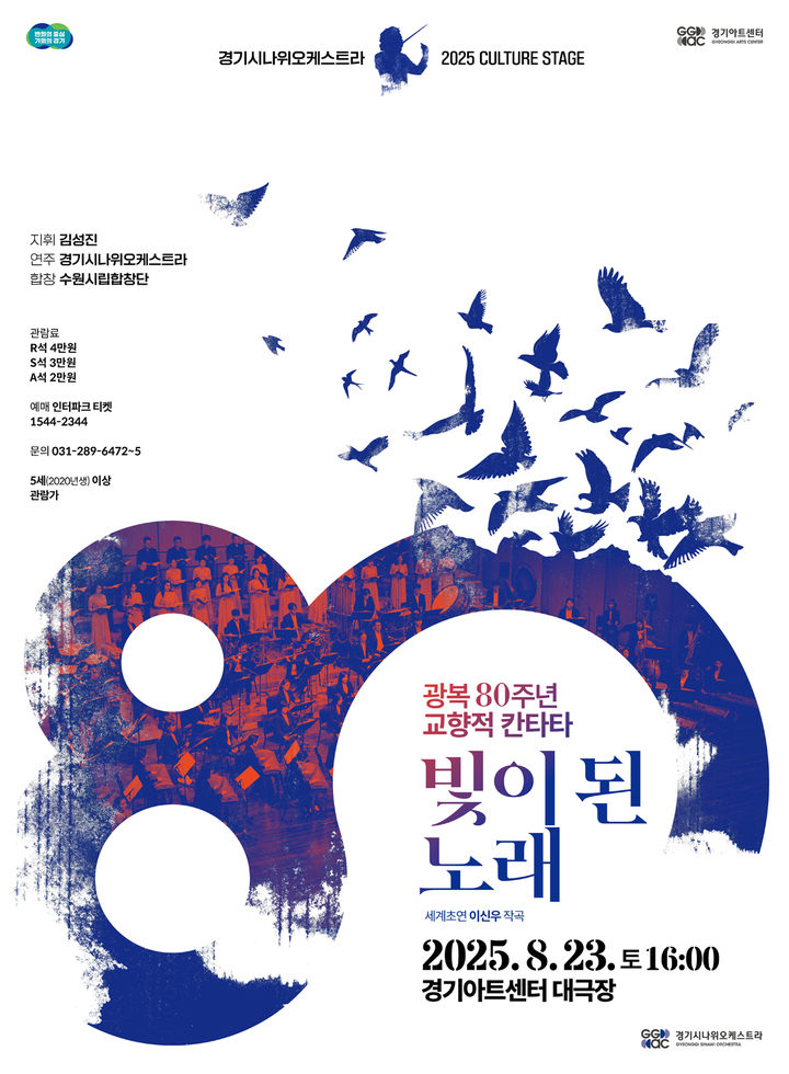광복 80주년 기념 '빛이 된 노래' 포스터(사진=경기아트센터 제공) *재판매 및 DB 금지