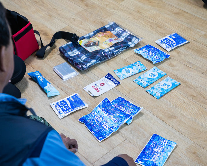 [김천=뉴시스] 폭염 예방키트. (사진=한국교통안전공단 제공) 2025.08.02 photo@newsis.com *재판매 및 DB 금지