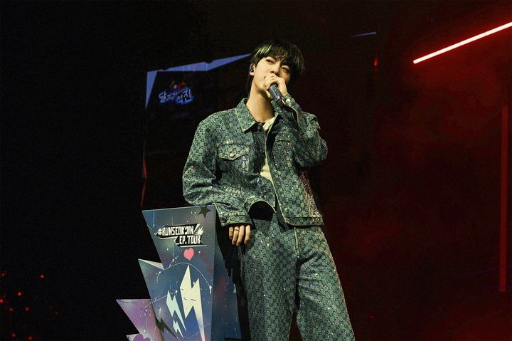 [서울=뉴시스] 방탄소년단 진 미주 투어. (사진 = 빅히트 뮤직 제공) 2025.08.02. photo@newsis.com *재판매 및 DB 금지