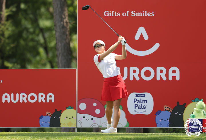 2일 강원도 원주시 오로라 골프&리조트(파72)에서 열린 한국여자프로골프(KLPGA) 투어 오로라월드 레이디스 챔피언십 3라운드에서 단독 선두에 오른 고지우. 2025.08.02. (사진=KLPGA 제공) *재판매 및 DB 금지