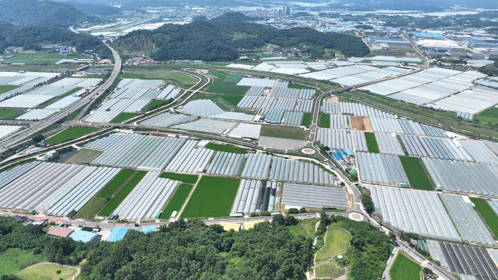 [성주=뉴시스] 성주2일반산단 연결도로 임시 개통. (사진=성주군 제공) 025.08.02 photo@newsis.com *재판매 및 DB 금지