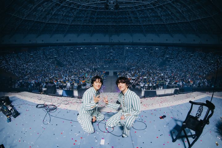 [서울=뉴시스] 그룹 사운드 '잔나비'가 인디 밴드로는 이례적으로 데뷔 11년 만에 국내 대중음악 콘서트계 상징으로 통하는 서울 송파구 올림픽공원 케이스포돔(옛 체조경기장)에 입성했다. (사진 = 페포니 뮤직 제공) 2025.08.03. photo@newsis.com *재판매 및 DB 금지