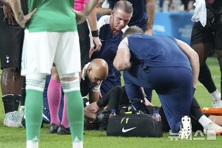 [서울=AP/뉴시스] 잉글랜드 프로축구 프리미어리그(EPL) 토트넘홋스퍼의 제임스 매디슨. 2025.08.03.