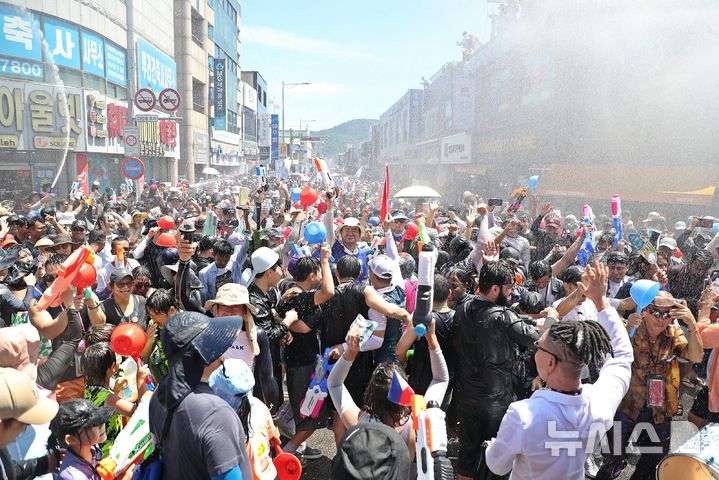 [장흥=뉴시스] 제18회 장흥 물축제. (사진=뉴시스 DB). photo@newsis.com 