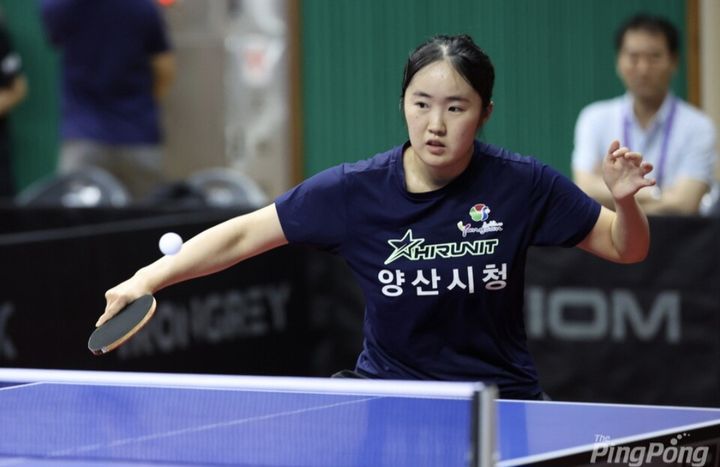 [양산=뉴시스] 양산시청 여자탁구단 이다경 선수. (사진=양산시 제공) 2025.08.04. photo@newsis.com *재판매 및 DB 금지