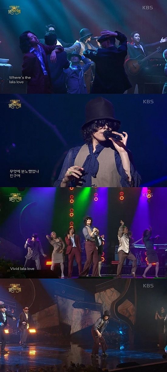 [서울=뉴시스] 그룹 악뮤(AKMU) 멤버 이찬혁이 지난 3일 방송한 KBS 1TV '열린음악회'에 출연해 노래 '비비드라라러브'와 '멸종위기사랑'을 열창했다. (사진= KBS 1TV '열린음악회' 캡처) 2025.08.04. photo@newsis.com *재판매 및 DB 금지