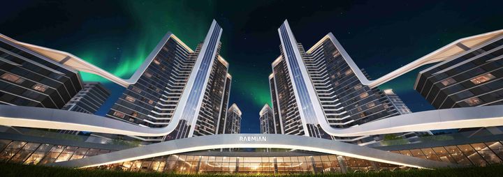 [서울=뉴시스] 메인 주거동 '라이징 루미 스트림'(RISING LUMI STREAM) 특화 조명. (사진=삼성물산 제공) 2025.08.05. photo@newsis.com *재판매 및 DB 금지