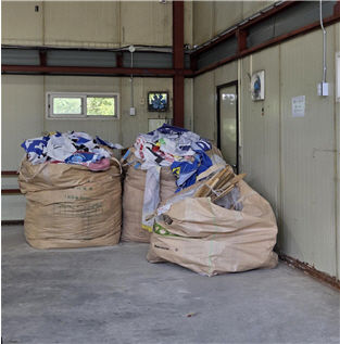 [서울=뉴시스] 서울시 폐현수막 집하장. 2025.08.05. (사진=서울시 제공) *재판매 및 DB 금지