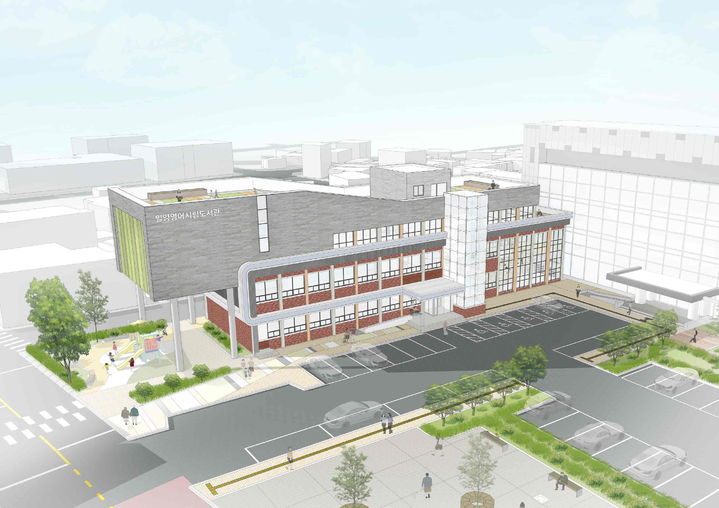 [밀양=뉴시스] 밀양시립영어도서관 리모델링 및 증축 조감도. (사진=밀양시 제공) 2025.08.05. photo@newsis.com *재판매 및 DB 금지