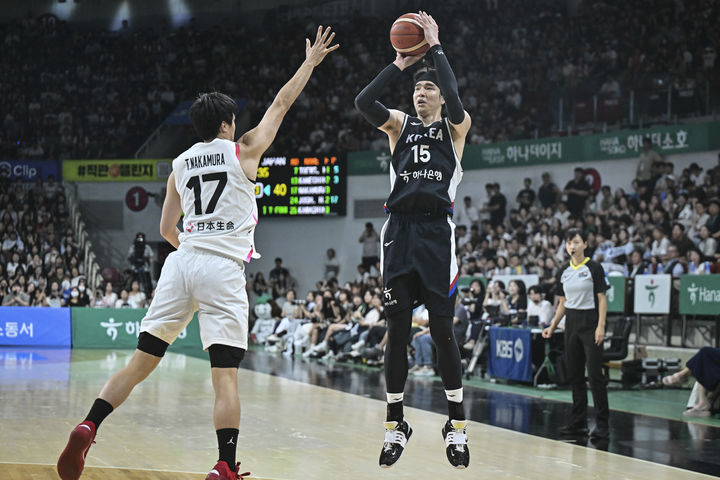 [서울=뉴시스]한국 남자농구 대표팀의 주장 김종규(정관장). (사진=대한민국농구협회 제공) 2025.08.05. phoro@newsis.com *재판매 및 DB 금지