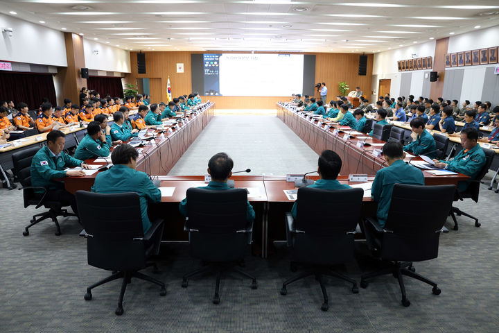 [홍성=뉴시스] 충남도 2025을지훈련 준비상황 보고회.&nbsp; *재판매 및 DB 금지