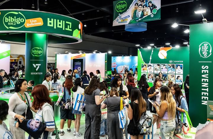[서울=뉴시스] 'KCON LA 2025'에 마련된 비비고 부스 전경.(사진=CJ제일제당 제공) *재판매 및 DB 금지