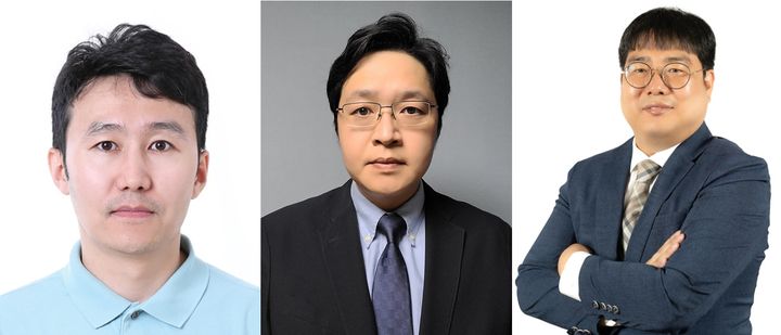 [대구=뉴시스](왼쪽부터)뇌과학과 Janbolat Ashim 박사과정생, 핵심단백질자원센터 최성균 센터장, 뇌과학과 유우경 교수.(사진=DGIST 제공) photo@newsis.com *재판매 및 DB 금지