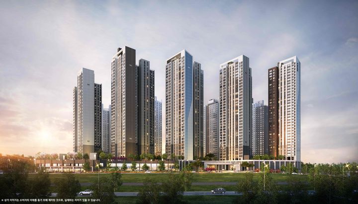 천안 아이파크 시티 2단지 투시도. (사진=HDC현대산업개발 제공) *재판매 및 DB 금지