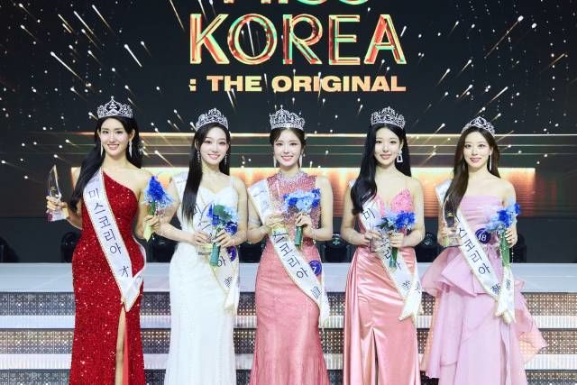 왼쪽부터 미스코리아 재 이서현, 선 김보금, 진 정연우, 미 유은서, 예 박지유.