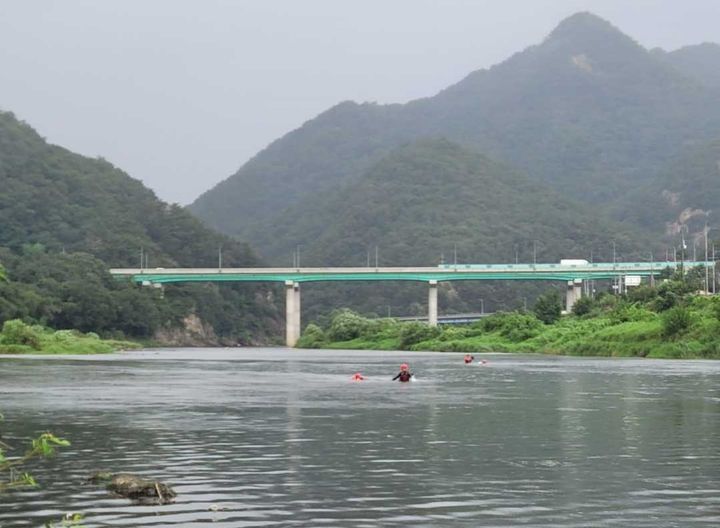 사고 장소인 원주시 지정면 월송리 한솔교 인근 섬강 (사진=강원도소방본부 제공) *재판매 및 DB 금지