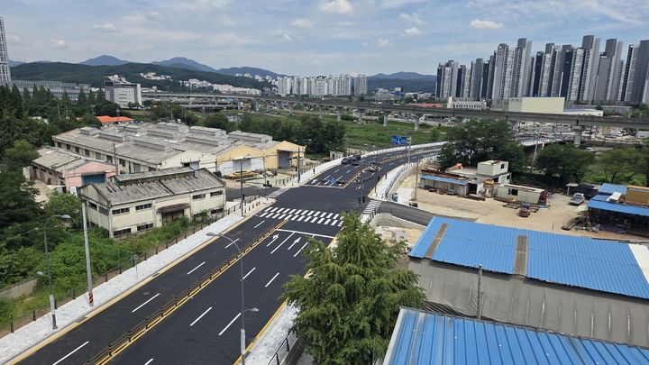 [용인=뉴시스]용인 유림동~고림지구를 잇는 도시계획도로(사진=용인시 제공)photo@newsis.com *재판매 및 DB 금지