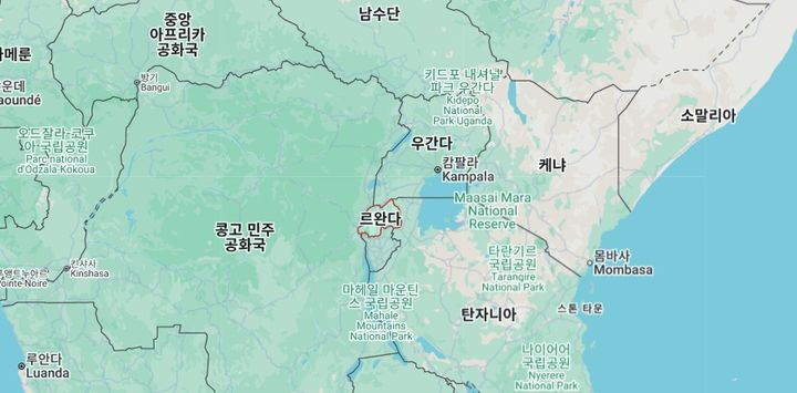 아프리카 중앙의 내륙 국가 르완다. *재판매 및 DB 금지