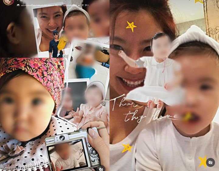 [서울=뉴시스] 배우 이윤미가 딸의 과거 사진을 공개했다. (사진=이윤미 인스타그램 캡처) 2025.08.06. photo@newsis.com *재판매 및 DB 금지