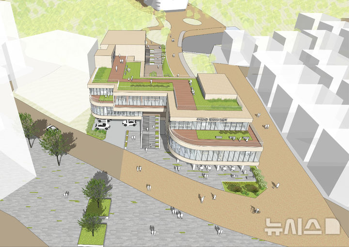 [용인=뉴시스]죽전3동 행정복지센터 설계공모 당선작 조감도(사진=용인시 제공)2025.08.07.photo@newsis.com *재판매 및 DB금지
