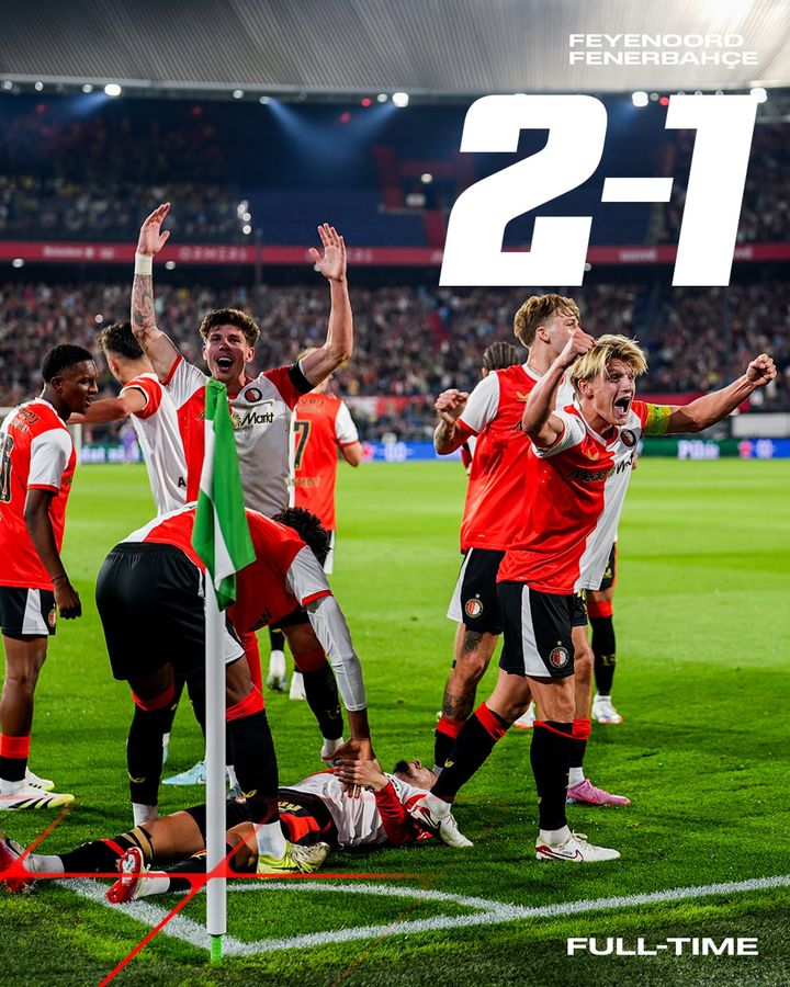 [서울=뉴시스]황인범 뛴 페예노르트, UCL 3차 예선 1차전 승리. (사진=페예노르트 소셜미디어 캡처) 2025.08.07. photo@newsis.com *재판매 및 DB 금지