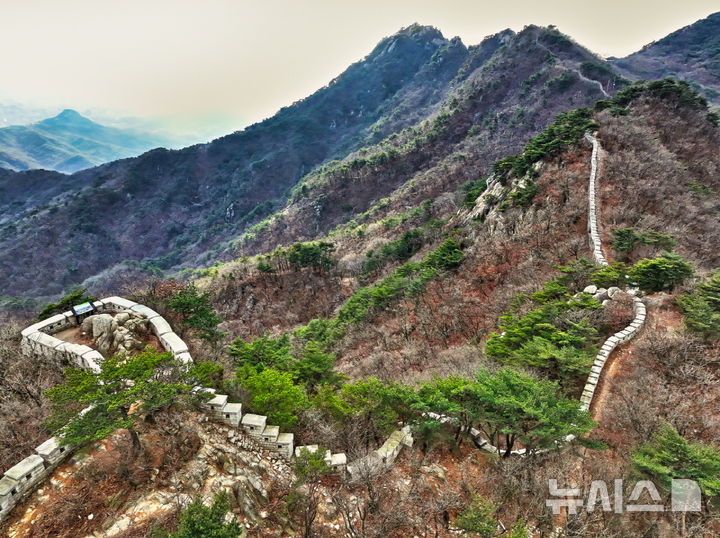[고양=뉴시스] 북한산성 성벽.(사진=고양시 제공)photo@newsis.com