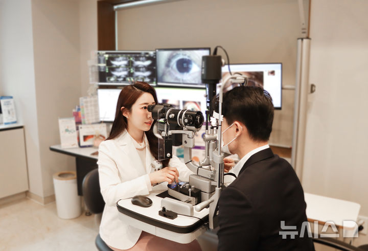 [서울=뉴시스] 안과 진료 모습. (사진= 세란병원 제공) 