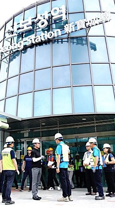 [보성=뉴시스] 한문희 코레일 사장이 7일 오전 신보성역사를 찾아 개통상황을 점검하고 있다.(사진=코레일 제공) *재판매 및 DB 금지