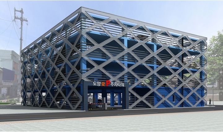 [무안=뉴시스] 전남 고흥군 주차타워 조감도. (사진=전남도 제공) 2025.08.07. photo@newsis.com *재판매 및 DB 금지