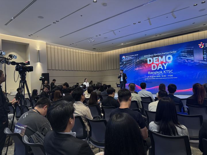 6일(현지시간) 태국 방콕 퀸시리킷 컨벤션 센터에서 열린 '2025 방콕 관광기업지원센터(KTSC) 데모데이' *재판매 및 DB 금지