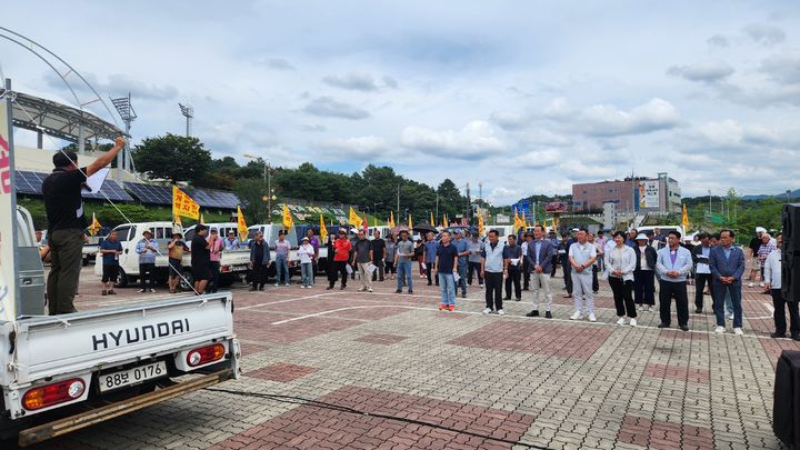 영동군 반대대책위, 송전선로 건설반대 2차 거리행진(사진=대책위 제공) *재판매 및 DB 금지