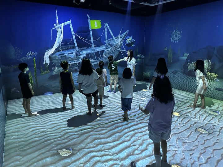 충북교육도서관 1층에 마련된 상상팡팡 동화체험 공간.&nbsp; *재판매 및 DB 금지