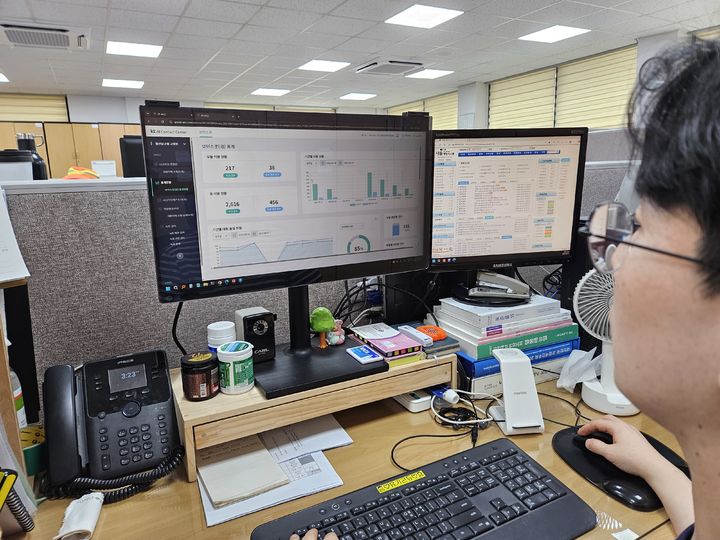 [울산=뉴시스] 울산시 남구가 울산지역 5개 구·군 중에서는 처음으로 '전화 교환 인공지능(AI) 보이스봇 서비스'를 이달부터 본격 운영하고 있다. (사진=울산 남구 제공) photo@newsis.com *재판매 및 DB 금지