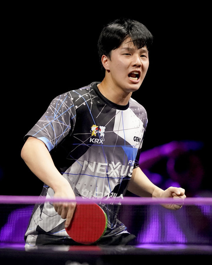 [서울=뉴시스] 한국 남자 탁구의 안재현. (사진=WTT SNS 캡처) *재판매 및 DB 금지