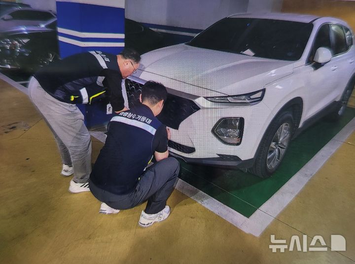 [진천=뉴시스] 진천군 번호판 영치 자료사진 (사진=증평군 제공) 2025.08.11. photo@newsis.com 
