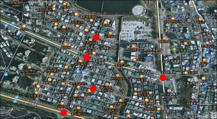 [서산=뉴시스] 내달 1일부터 단속 시간 등이 조정되는 폐쇄회로(CC)TV 위치(중앙호수공원 일원). (사진=서산시 제공) 2025.08.11. photo@newsis.com *재판매 및 DB 금지