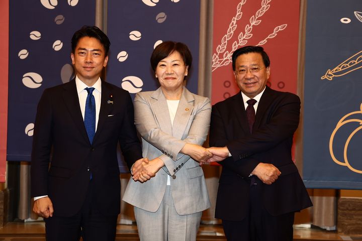 [영종도=뉴시스] 농림축산식품부는 송미령 장관이 11일 인천 파라다이스 호텔에서 고이즈미 신지로 일본 농림수산성 대신, 한쥔 중국 농업농촌부 부장과 함께 '제4차 한일중 농업장관회의'를 개최하고 공동선언문을 채택했다고 밝혔다. (사진=농식품부 제공) 2025.08.11. photo@newsis.com *재판매 및 DB 금지