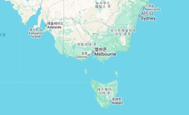 호주 태즈메이니아주와 호바트. *재판매 및 DB 금지