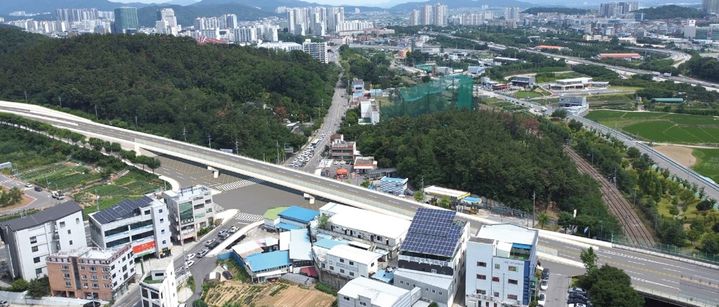 [구미=뉴시스] 사곡 오거리 조감도. (사진=구미시 제공) 2025.08.11 photo@newsis.com *재판매 및 DB 금지