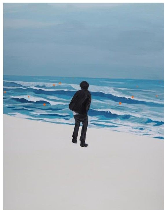 이인성, 바람이 분다, 2023, Acrylic on canvas, 116.7x71cm *재판매 및 DB 금지