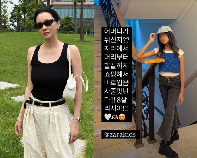 [서울=뉴시스] 모델 겸 배우 장윤주가 딸을 공개했다. (사진=장윤주 인스타그램 캡처) 2025.08.12. photo@newsis.com *재판매 및 DB 금지