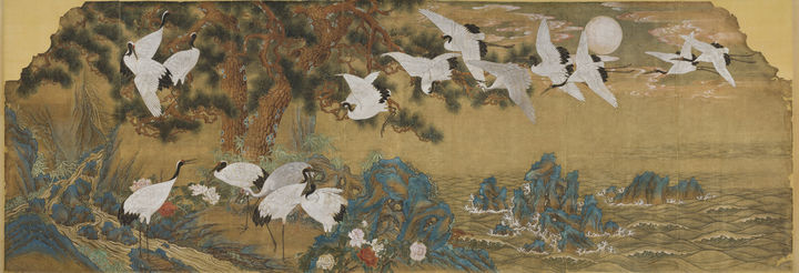 [서울=뉴시스] 김은호, '백학도' 대조전 서쪽 벽 ,국가등록문화유산 (사진=국가유산청 제공) 2025.08.12. photo@newsis.com *재판매 및 DB 금지