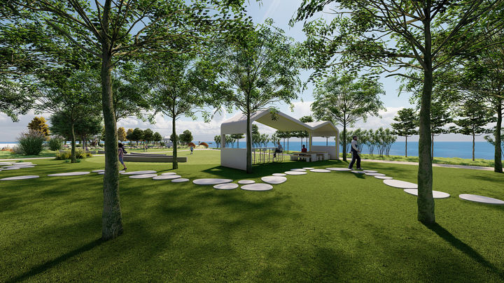 [통영=뉴시스] 신정철 기자= 경남 통영시가 국토교통부 주관 ‘2025년도 지역개발사업 지역수요맞춤지원 소규모 공모’에서 '세자트라 온스페이스(On Space) 조성사업'이 선정됐다고 12일 밝혔다.사진은 세자트라 온스페이스 조성사업 '사색의 숲' 조감도.(사진=통영시 제공).2025.08.12. photo@newsis.com *재판매 및 DB 금지