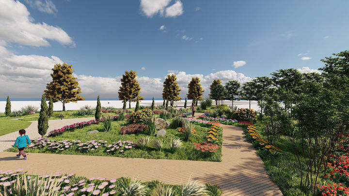 [통영=뉴시스] 신정철 기자= 경남 통영시가 국토교통부 주관 ‘2025년도 지역개발사업 지역수요맞춤지원 소규모 공모’에서 '세자트라 온스페이스(On Space) 조성사업'이 선정됐다고 12일 밝혔다.사진은 '세자트라 온스페이스 조성사업' 사계절 정원 조감도.(사진=통영시 제공).2025.08.12. photo@newsis.com *재판매 및 DB 금지